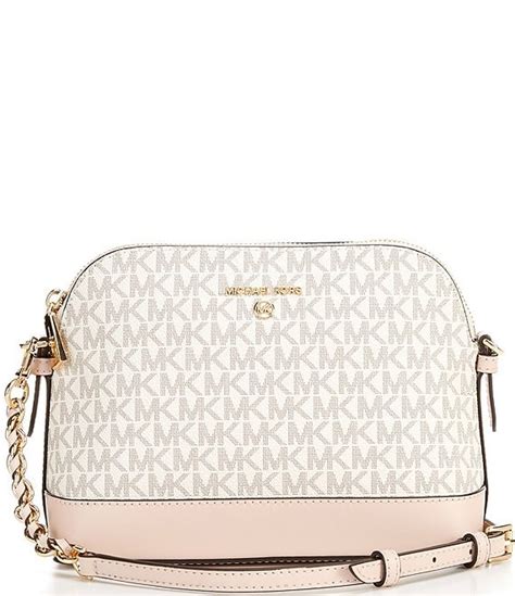 michael michael kors signature half dome crossbody colorblock bag|Jet Set Medium Logo and Leather Half Dome .